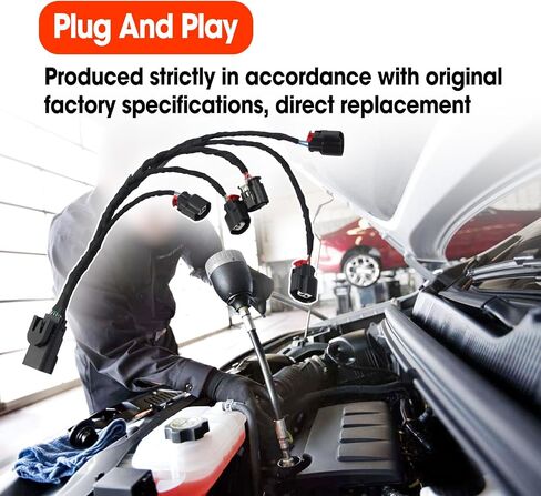 Left Fuel Injector Rail Wiring Harness Replace HAR002L 12673824 12623131 12690459 Fit for Chevrolet Chevy Cadillac GMC 5.3L 6.0L 6.2L 6.6L V8 Engine 2014-2016 in Saudi Arabia