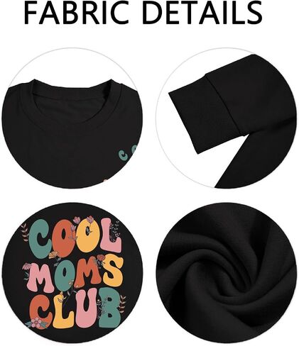 Mama Sweatshirt for Women Mom Auntie Sweatshirts Cool Grandma Club Graphic Gift Tees Pullover Long Sleeve Tops in Kuwait