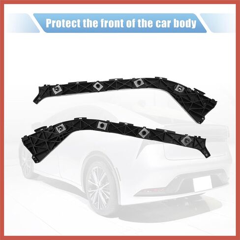 ACROPIX 1 Pair Rear Left and Right Bumper Bracket for Toyota Prius 1.5L Hybrid Hatchback 2009 52576-47011 Plastic Black Car Parts in Saudi Arabia
