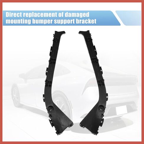 ACROPIX 1 Pair Rear Left and Right Bumper Bracket for Toyota Prius 1.5L Hybrid Hatchback 2009 52576-47011 Plastic Black Car Parts in Saudi Arabia