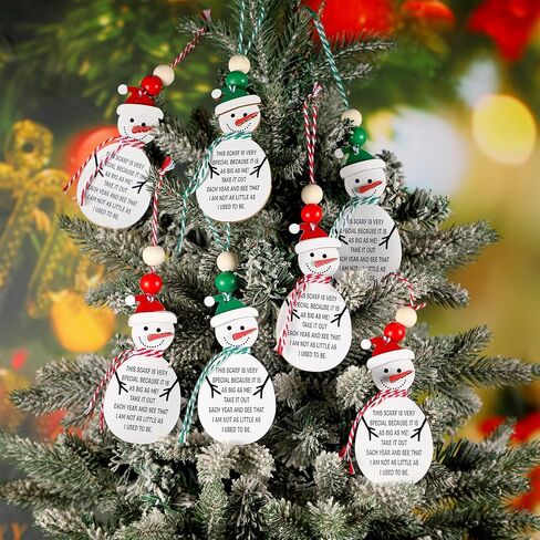 24 Pcs Height Ribbon Ornament Christmas Child Kids 2024 Personalized Growth Measurement Keepsake Ornament Wooden Hanging Christmas Tree Keepsake Classroom Gifts Bulk Xmas Stocking Stuffers in Kuwait
