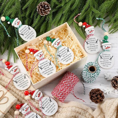 24 Pcs Height Ribbon Ornament Christmas Child Kids 2024 Personalized Growth Measurement Keepsake Ornament Wooden Hanging Christmas Tree Keepsake Classroom Gifts Bulk Xmas Stocking Stuffers in Kuwait