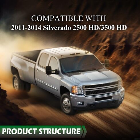 PIT66 غطاء محرك السيارة العلوي جانب الركاب متوافق مع تشيفي سيلفرادو 2500HD /3500 HD 2011-2014 22753693، GM1239107 أسود in Saudi Arabia