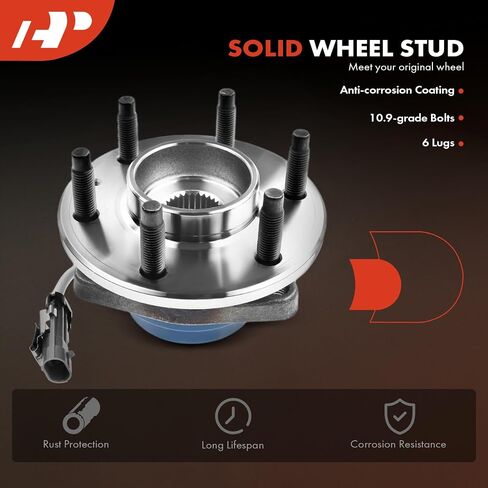 A-Premium Rear Wheel Bearing and Hub Assembly with ABS & 6-Lug Compatible with Cadillac CTS 2004-2007, SRX 2004-2009, STS 2005-2011 in Saudi Arabia