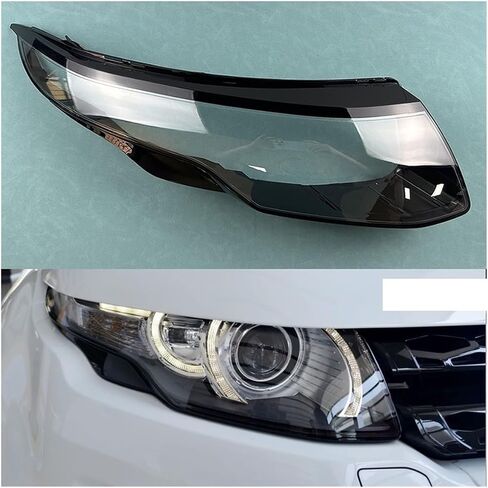 Compatible For Land Rover Range Rover Evoque 2012~2018 Lampshade Headlight Shell Headlamp Lamp Cover Transparent Shade Lens(Left And Right) in Kuwait