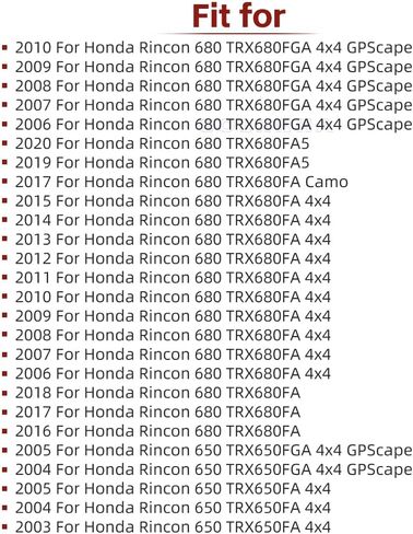 Front Differential Seal Kit Compatible with Honda Rincon 650 680 4x4 TRX650 FA/FGA TRX680 FA/FGA/FA5 in Saudi Arabia