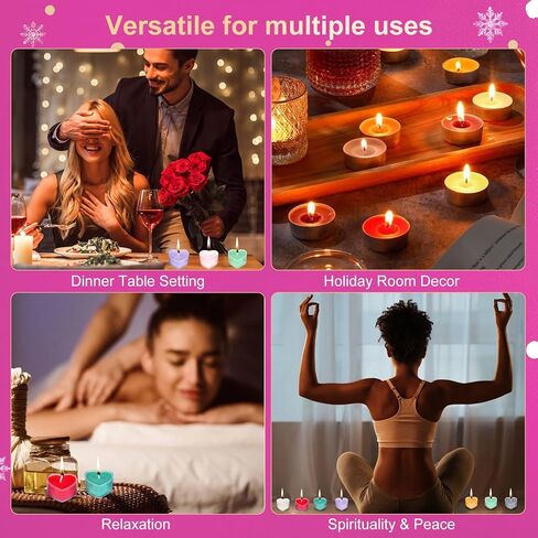 Scented Candle Gift Set, 24 Heart Advent Calendar 2025, Stress Reducing Gifts for Women, Home Scented Candles, Ideal for Women's, Christmas, Thanksgiving, Mother's Day Gifts in Saudi Arabia