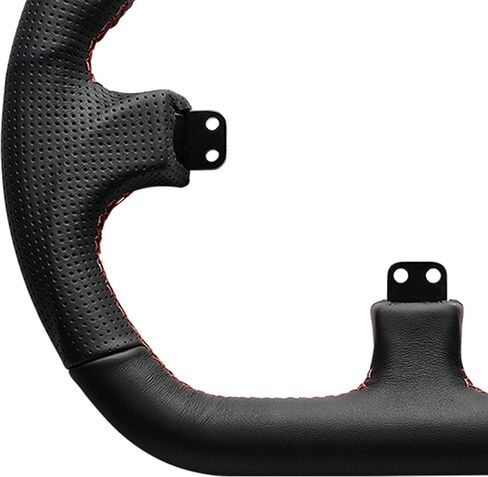 حافة عجلة من الجلد السويدي المصقول من SimSports | عجلة قيادة للسباق مقاس 340 ملم لسباقات Sim | مثالية للتجمع والانجراف والبيضاوي | مصنوع يدويًا من أجل الإمساك والتحكم والراحة in Kuwait
