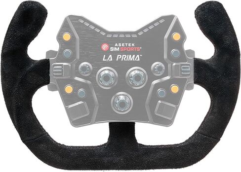 حافة عجلة من الجلد السويدي المصقول من SimSports | عجلة قيادة للسباق مقاس 340 ملم لسباقات Sim | مثالية للتجمع والانجراف والبيضاوي | مصنوع يدويًا من أجل الإمساك والتحكم والراحة in Kuwait