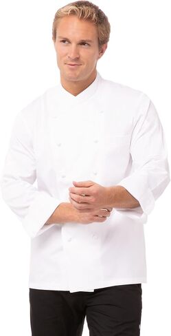 Chef Works Men's Premium Cotton Chef Coat in Saudi Arabia