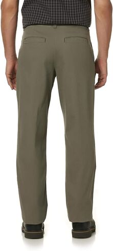 Wrangler Men's Performance Series Straight Leg Pants with Comfort Flex Waistband (Grey Green in Saudi Arabia