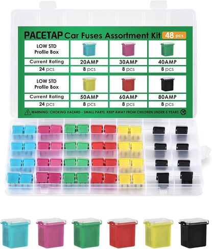 PACETAP 330 PCS Car Fuses Assortment Kit Include Standard & Small & Mini Size(2A/3A/5A/7.5A/10A/15A/20A/25A/30A/35A/40A), Car Blade Fuses Set with Fuses Puller for Car Boat Truck SUV in Saudi Arabia