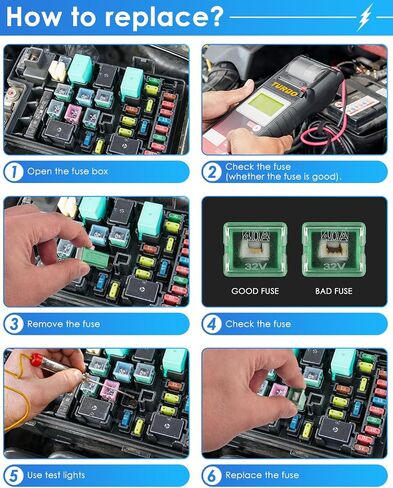 PACETAP 330 PCS Car Fuses Assortment Kit Include Standard & Small & Mini Size(2A/3A/5A/7.5A/10A/15A/20A/25A/30A/35A/40A), Car Blade Fuses Set with Fuses Puller for Car Boat Truck SUV in Saudi Arabia