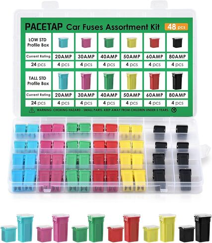 PACETAP 330 PCS Car Fuses Assortment Kit Include Standard & Small & Mini Size(2A/3A/5A/7.5A/10A/15A/20A/25A/30A/35A/40A), Car Blade Fuses Set with Fuses Puller for Car Boat Truck SUV in Saudi Arabia