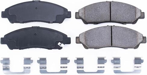 Power Stop Front Brake Kit For Acura MDX 2007-13 |RLX 2014 |RLX 2016-20 |ZDX 2010-13 |Honda Pilot 2009-15 - Ceramic Brake Pads With Installation Hardware, 17-1378 in Saudi Arabia