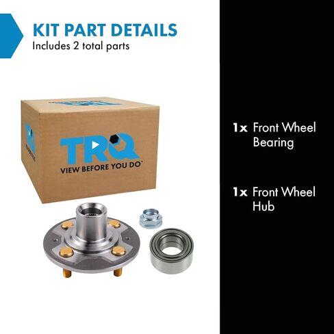TRQ Front Wheel Bearing & Hub Kit Compatible with 2001-2005 Honda Civic in Saudi Arabia