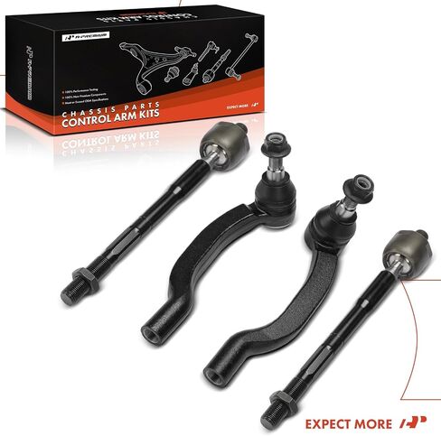 مجموعة A-Premium مكونة من 4 قطع، طقم نهاية قضيب ربط خارجي داخلي أمامي، متوافق مع Ram ProMaster 1500 2014-2021، ProMaster 2500 2014-2021، ProMaster 3500 2014-2021 in Saudi Arabia