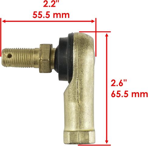 Caltric 2 Tie Rod Sets Compatible with Yamaha Kodiak 450 4Wd Hunter Yfm450 2005 / Outdoorsman 2006 in Saudi Arabia