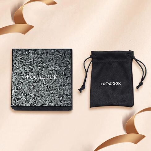 FOCALOOK Hoop Earrings for Women - Lightweight Large Hoops 14K Gold Chunky Earrings Hypoallergenic 5mm Thick Silver Black Hoop Earrings | Custom Name Jewelry 30mm 40mm 60mm 80mm in Saudi Arabia