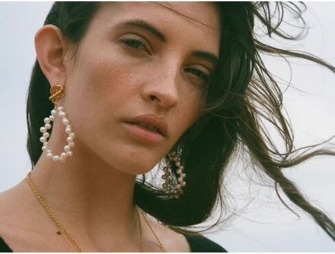 Asymmetrical Pearl Earrings - Gold Accented Unique Design, Versatile Everyday Elegance & Evening Glamour, 1 Pair Pearl Earrings Jewelry Birthday Gift for Women、Gathering, Vacation, Banquet, in Saudi Arabia