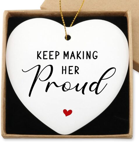 هدايا فقدان الطفل، سنحتفظ بك في قلوبنا، زخرفة معلقة، هدية تذكارية للملاك الطفل، هدايا الإجهاض للأمهات فقدان تعاطف الطفل، هدية Hialektur لعيد الميلاد، تذكار قلب من السيراميك in Kuwait