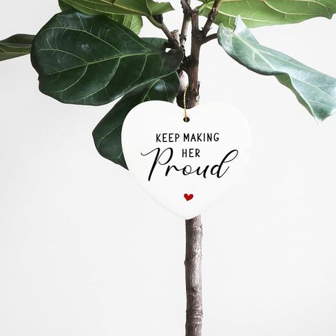 هدايا فقدان الطفل، سنحتفظ بك في قلوبنا، زخرفة معلقة، هدية تذكارية للملاك الطفل، هدايا الإجهاض للأمهات فقدان تعاطف الطفل، هدية Hialektur لعيد الميلاد، تذكار قلب من السيراميك in Kuwait