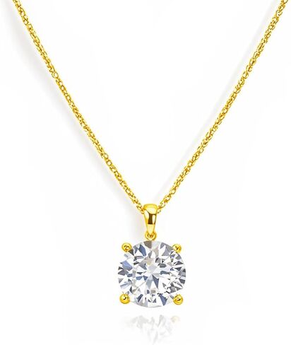 Moissanite Necklace for Women Men, 1ct-2ct DEF Color Lab Created Moissanite Pendant Necklace，925 Sterling Silver necklace with 18K White Gold Plated,Safety Friction Back in Saudi Arabia