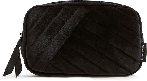 Vera Bradley Velvet Mini Belt Bag Sling Crossbody, Black in Saudi Arabia