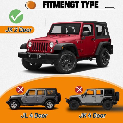 لوحات تشغيل متوافقة مع أبواب 2007-2018 Jeep Wrangler JK، وخطوات جانبية فولاذية ذات نمط فريد in Saudi Arabia