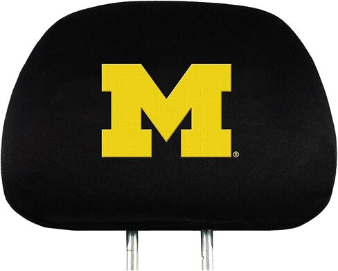 Wolverines Head Rest Cover and Floor mat. WOW! Logo On Front and Rear Auto Floor Liner. You get 2 headrest covers and 4 Floor Mat in this gift set. Perfect to University of Michican Wolverines Fan in Saudi Arabia