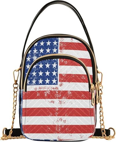 ALAZA Chain Crossbody Bags for Women Quilted Shoulder Crossbody Handbags Travel Cross Body Cell Phone Purses Bags in Saudi Arabia