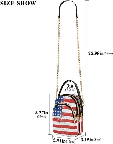 ALAZA Chain Crossbody Bags for Women Quilted Shoulder Crossbody Handbags Travel Cross Body Cell Phone Purses Bags in Saudi Arabia