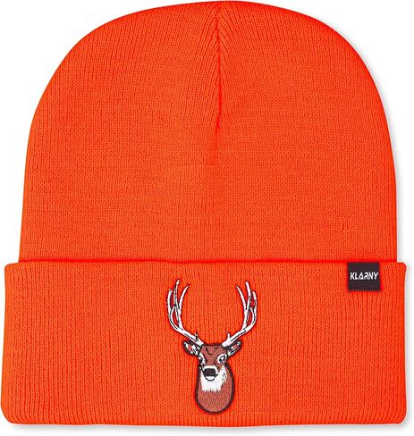 قبعة الصيد Klarny Blaze Orange للرجال والنساء والأطفال، قبعة صيد برتقالية عالية الوضوح، مريحة، قابلة للتمدد، قبعة برتقالية للصيد الغزلان والقوس، ملحقات السلامة، مقاس واحد، عبوتان in Kuwait