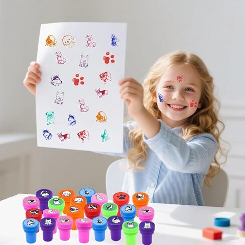 Prefilled Easter Basket Stuffers 24PCS Bulk Filled with Bunny Stampers Toys and Tattoos Stickers Hunt Basket Egg Easter Party Favors Classroom Prizes Gift for Kids Toddlers Girls Boy in Saudi Arabia