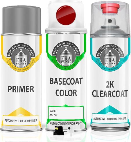 ERA Paints WA9260/GCN - Victory Red for GMC Exact Match Automotive Touch Up Paint Spray - Essential Kit in Kuwait