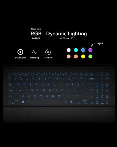 Asus Vivobook S 14 AI OLED LAPTOP ، Intel Core Ultra 5 226V ، Intel ARC Graphics ، Copilot+ AI ، RGB Backlit KB ، Wi-Fi 7 ، 2x Thunderbolt 4 ، Win11 ، W/Mousepad (16GB RAM | 1TB SSD) in Kuwait