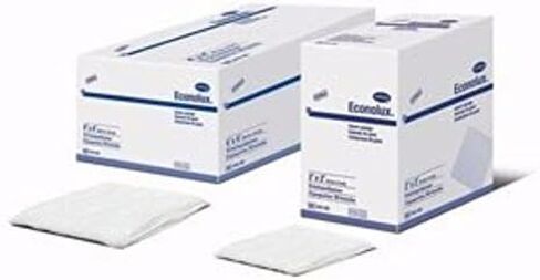 Hartmann Econolux Gauze Sponge Cotton 8-Ply 4 X 4 Inch Square Sterile - Box of 100 in Saudi Arabia