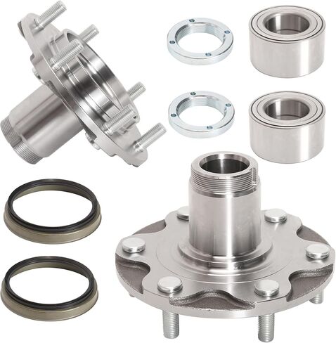 2 محمل محور العجلة الأمامية مناسب لسيارة Toyota 4 Runner 1996-2001، لـ Sequoia 2001-2007، لـ Tundra 2000-2006، لـ Tacoma 1999-2004 2.7L، 2WD فقط، لن يناسب 4WD # WH5170112W، NT517011 in Saudi Arabia
