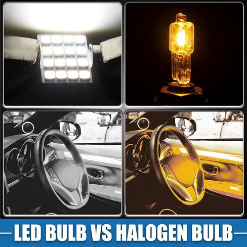 DE3175 DE3021 2835 Chipset 16-SMD 6000K 31mm Car LED Bulb Interior Festoon Door Dome Map Trunk Cargo Courtesy Glove Box Light Bulbs Plastic Aluminum White Light (Set of 4) in Saudi Arabia