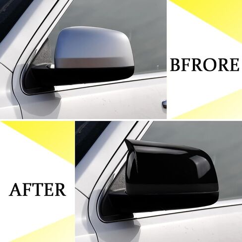 for Durango 2011~2024/Grand cherokee 2011~2021,Glossy Black,Auto Car Mirror Cover Rearview Mirror Guard Covers Door Side Cap Exterior Trim in Kuwait