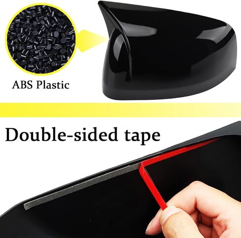 for Durango 2011~2024/Grand cherokee 2011~2021,Glossy Black,Auto Car Mirror Cover Rearview Mirror Guard Covers Door Side Cap Exterior Trim in Kuwait