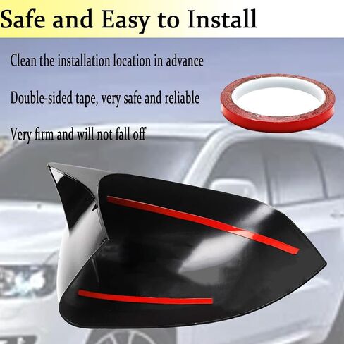 for Durango 2011~2024/Grand cherokee 2011~2021,Glossy Black,Auto Car Mirror Cover Rearview Mirror Guard Covers Door Side Cap Exterior Trim in Kuwait