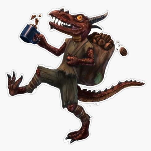 Coffee Kobold Sticker Vinyl Decal Wall Laptop Window Car Bumper Sticker 5" in Saudi Arabia