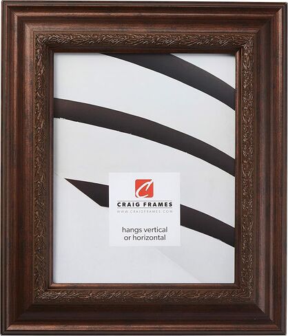 Craig Frames 16x20 Picture Frame – Aged Gold Arqadia Gothic Style 7372, 3 Inch Polystyrene Moulding, Acrylic Front, Backing, Wall Kit – Ornate Wall Display in Saudi Arabia