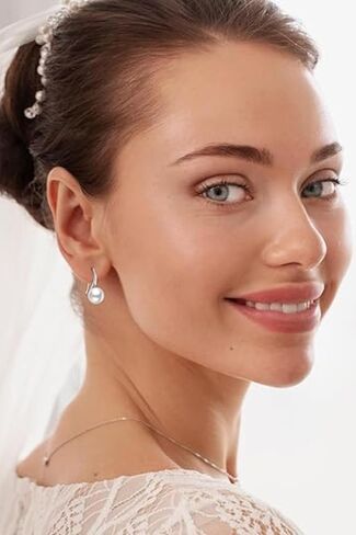 Earrings For Women Sterling Silver 925 Elegant Design Jewelry Hypoallergenic Women's Earrings in Saudi Arabia