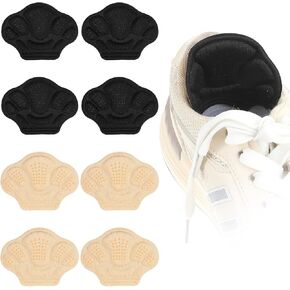 4 أزواج من مقابض الكعب، وسائد بطانة للكعب، حشوات للأحذية الفضفاضة، حشوات حماية للكعب، وسادة للبثور، أحذية مريحة كبيرة جدًا، حشوات للنساء والرجال، توقف عن الانزلاق والبثور (أسود) in Kuwait