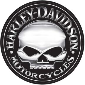 Harley-Davidson Decal, Silver Willie G Skull Logo, X-Large 29 Inch CG4331 in Kuwait