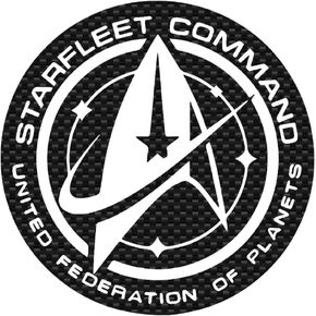 Star Fleet Command Decal Vinyl Sticker Auto Car Truck Wall Laptop | Carbon Fiber | 5.5" x 5.5" in Kuwait