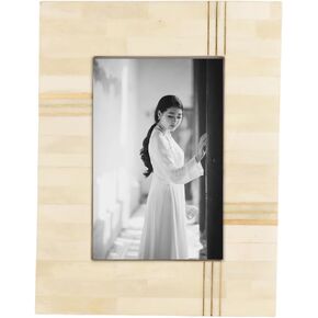 Cruiser’s Caché | White Bone Inlay Photo or Picture Frame | (White 5x7) in Kuwait