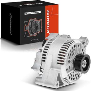 A-Premium Alternator Compatible with Ford F150 F250 F350, F53, E-150 E-250 E-350 Econoline Club Wagon, 130Amp 12V Clockwise 6-Groove Pulley, Replace# F2UU-10300-FA, F6PU-10346-XA, 112924 in Kuwait